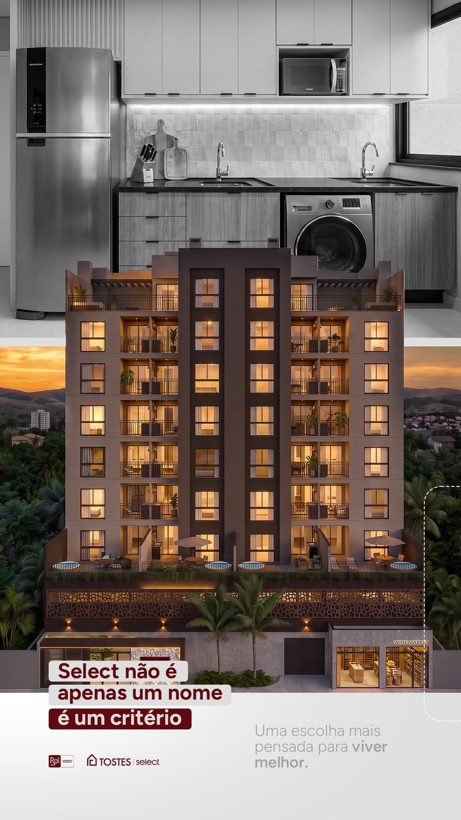 Criativo de praticidade do apartamento